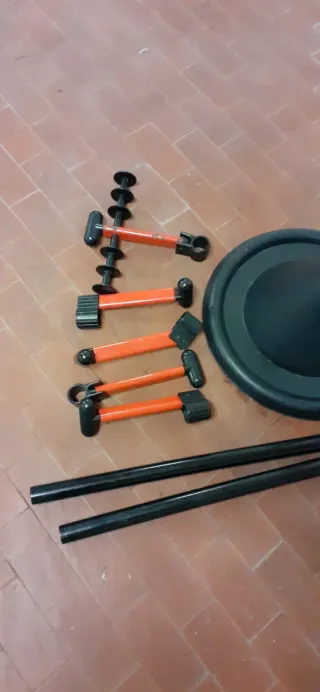 Appendiabiti Metallo e Plastica Nero/Rosso