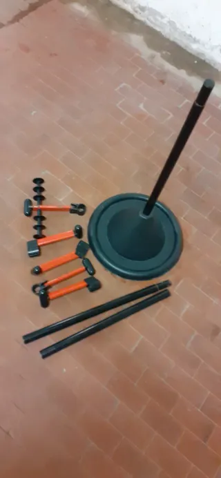 Appendiabiti Metallo e Plastica Nero/Rosso