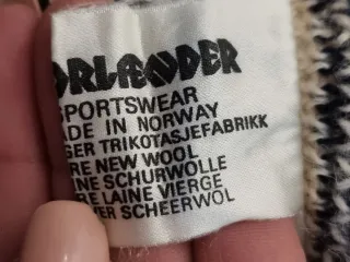 Cardigan vintage unisex Norvegese pura Lana