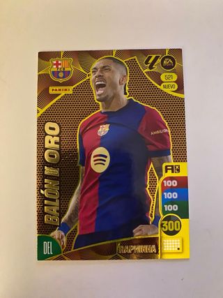 Cromo Panini Raphinha Balón de Oro 521