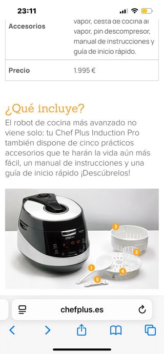 Robot Cocina CUCKOO Chef Plus Induction Pro