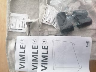 IKEA VIMLE Reposabrazos Ancho Gris/Beige