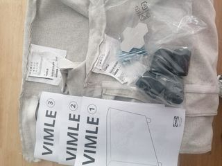 IKEA VIMLE Reposabrazos Ancho Gris/Beige