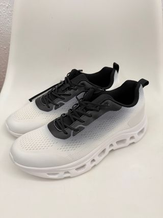 Zapatillas Hombre Talla 43 Blancas y Negras