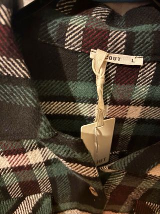 Camicia uomo Scout a quadri nuova con cartellino