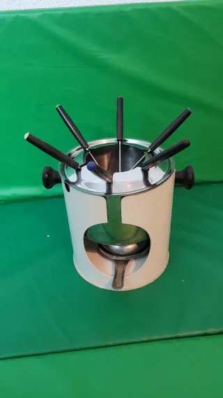 Set Fondue Acero Inox. 6 Tenedores