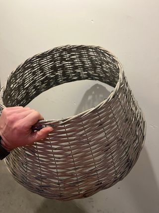 Base para árbol de Navidad de mimbre