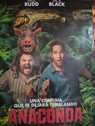 Póster Anaconda con Jack Black y Paul Rudd