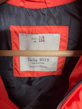 Chaleco Zara Boys Naranja Talla S