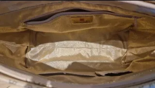 Bolso Braccialini Mariposas Beige y Dorado