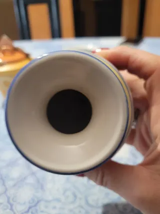 Vasetto in porcellana decorato