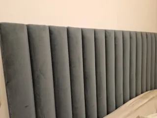 Cabecero verde 150cm costuras verticales