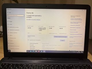 Portátil Asus Gris y Negro