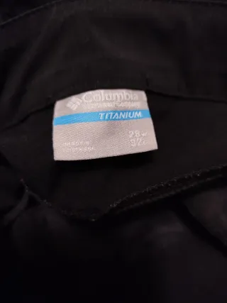 Pantalones Columbia Negro