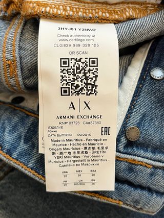 Jeans Armani Exchange taglia XS