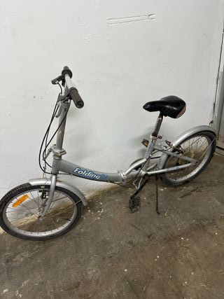 Bicicleta Plegable Plata