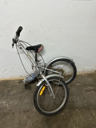 Bicicleta Plegable Plata