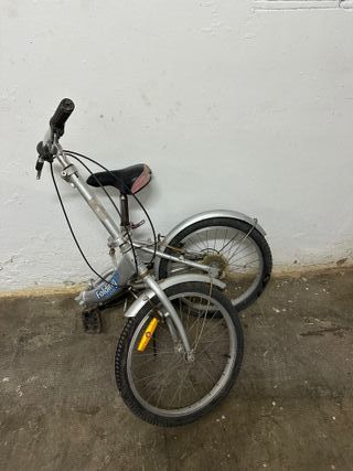 Bicicleta Plegable Plata