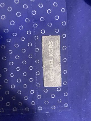 Camisa Michael Kors Azul Estampada