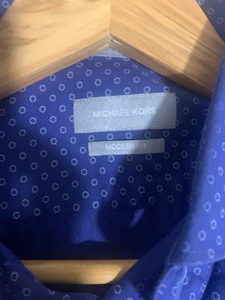 Camisa Michael Kors Azul Estampada