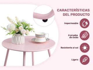 Mesa Exterior e interior Metal varios colores