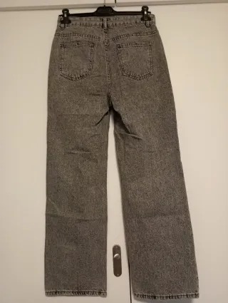 Pantalón Shein Roto Talla S/36 Gris