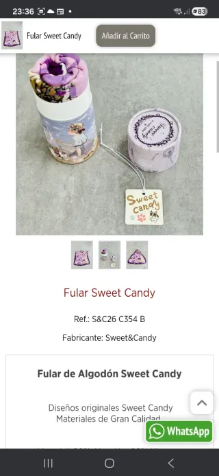 Fular Algodón Candy Sweet