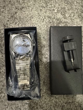 Reloj Poedagar Hombre Azul y Plateado