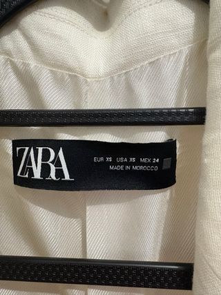 Americana Zara Verano Blanca