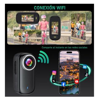 Cámara de Acción 4K WiFi Mini 150°•NUEVA•