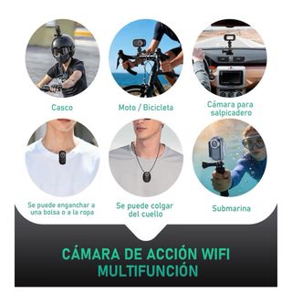 Cámara de Acción 4K WiFi Mini 150°•NUEVA•