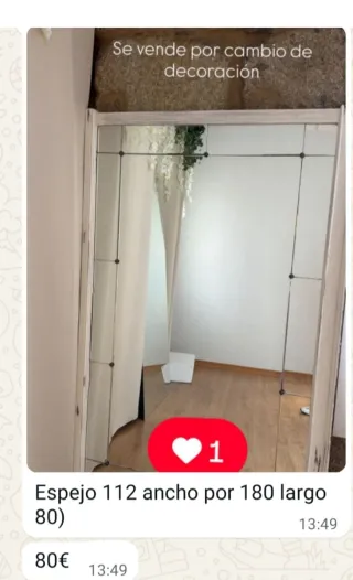Espejo 112x180 cm ....
