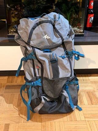 Mochila Forclaz 50L Senderismo Azul/Gris