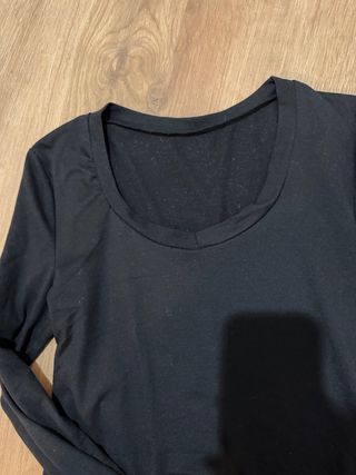 Body negro manga larga talla M