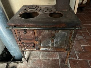 Cocina antigua de leña