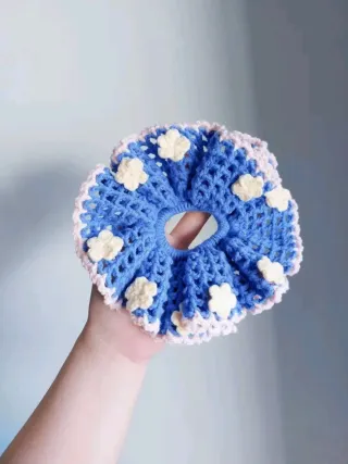 Chaqueta tejida azul para bebé