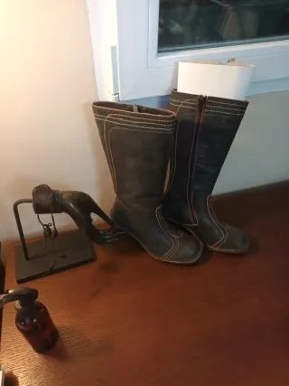 Botas Fly London Piel Negras/Marrones