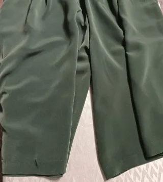 Falda-pantalón verde mujer