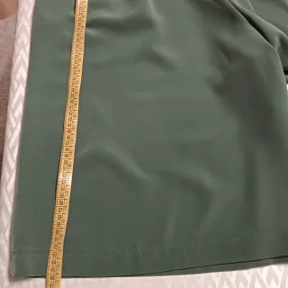 Falda-pantalón verde mujer