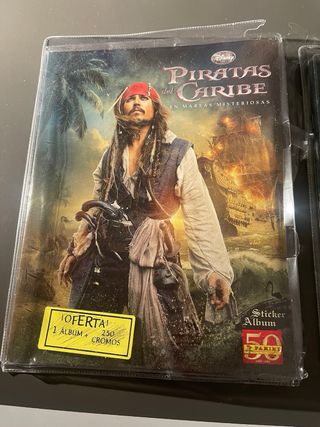 Álbum y cromos Piratas del Caribe
