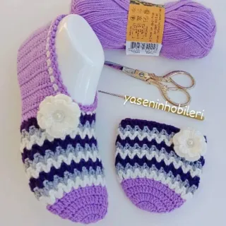 Zapatillas de ganchillo para bebé