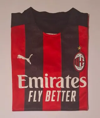 Camiseta AC Milan Negra y Roja