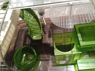 Jaula Hamster con Tubos y Accesorios