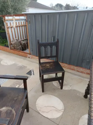 Mesa despacho y Sillas Barrocas Siglo XVIII