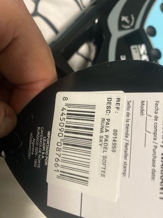 Pala de pádel SOFTEE RUNA 3K Diamond Sky