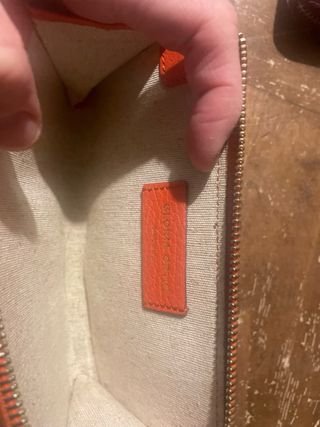 Billetero Gloria Ortiz Piel Naranja