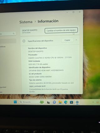 Ordenador portátLenovo Thinkpad i5 10th Gen Laptop