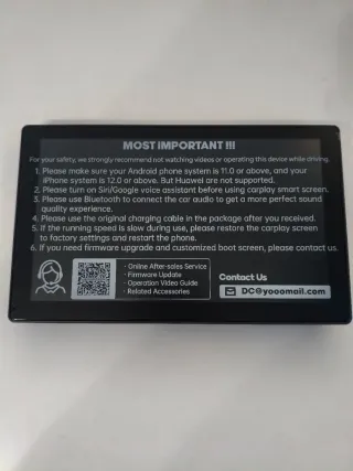 Pantalla Coche con Cámara Trasera