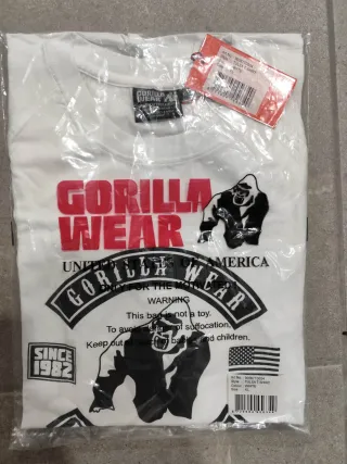 Camiseta Gorilla Wear XL Blanca - Nueva