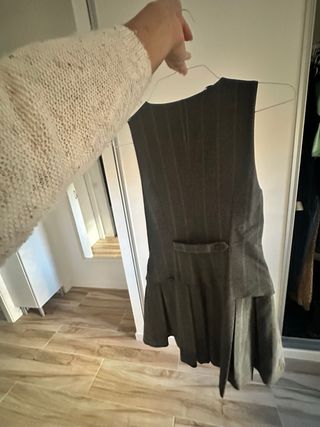 Vestido corto Zara gris
